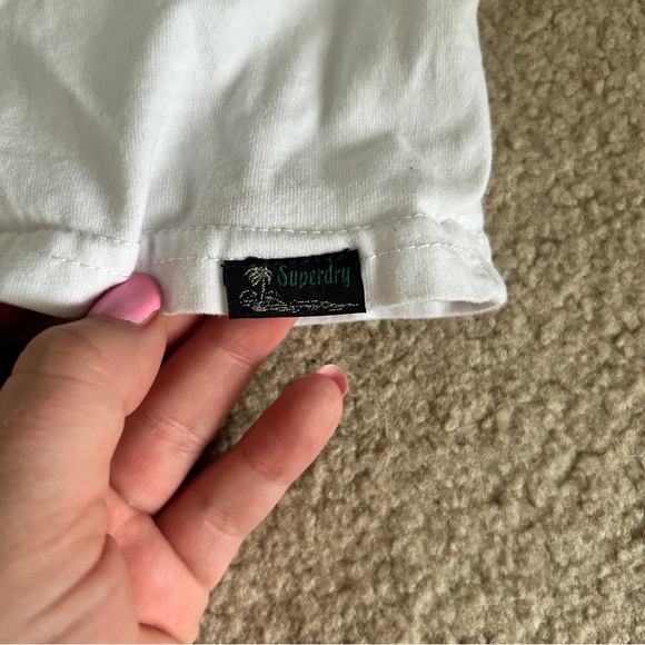 Vintage White T-Shirt with Blue Graphic - Picture 3 of 6